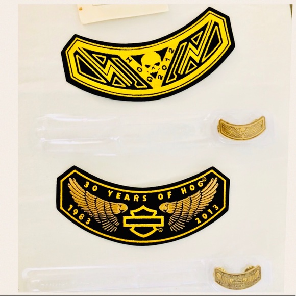 NEW HOG 🏍 ROCKER PATCH & PIN SETS - collectors - Picture 10 of 10